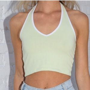 Light green/ neon halter top
